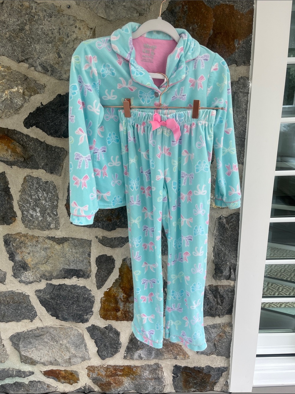 Girls Bow PJ Set